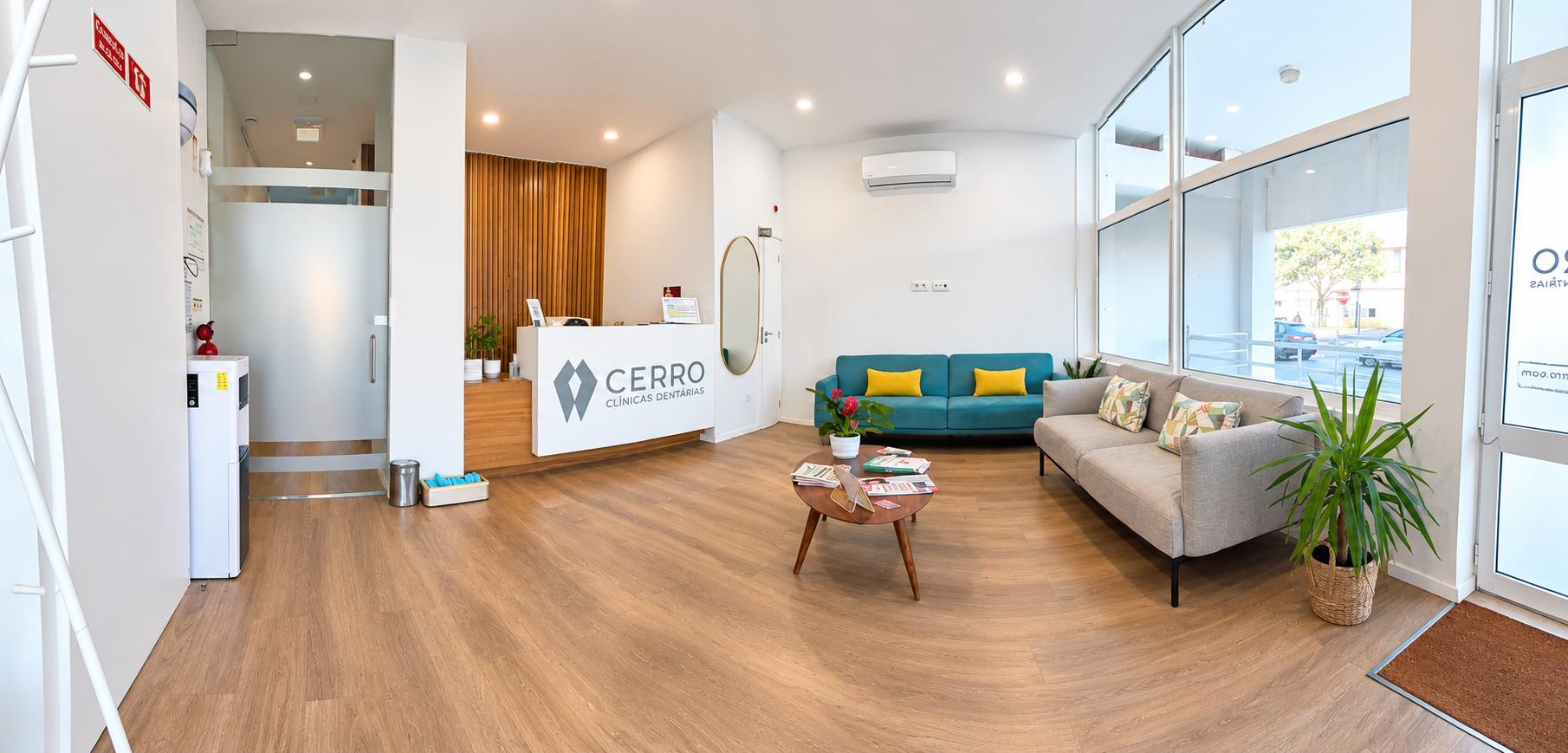 Receção da Clínica Cerro em Coruche